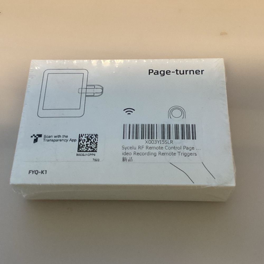White Page Turner Device for Kindles tablets